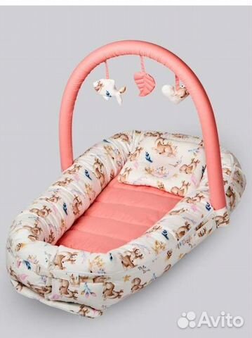 Кокон гнездышко с дугой для новорожденных