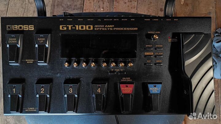 Гитарный процессор эффектов boss gt-100