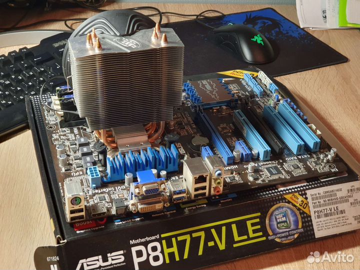 Intel core i7 3770 + Asus P8H77-V LE + 16 gb ddr3