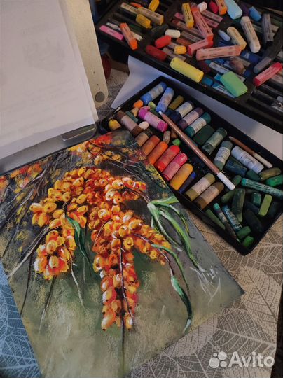 Картина с облепихой