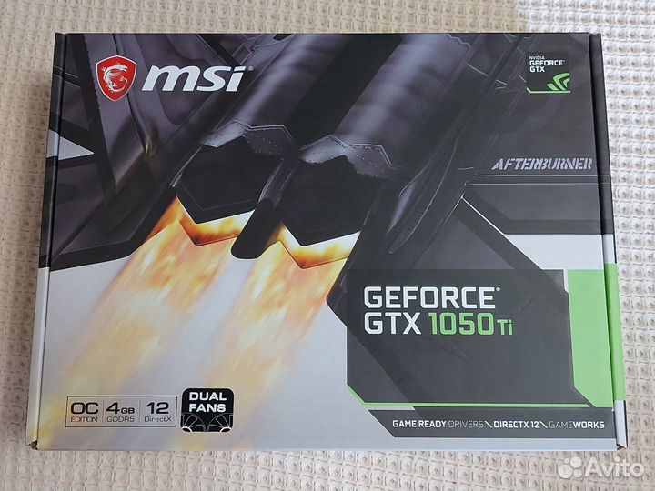 Видеокарта gtx 1050 ti msi