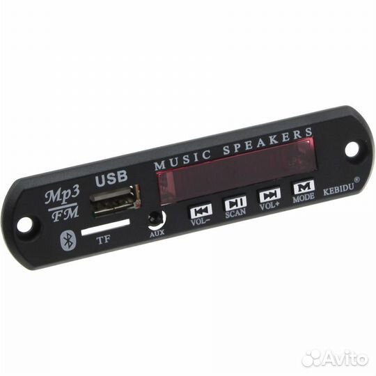 Модуль встраиваемый FM, Mp3, USB, microSD