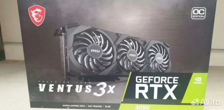 Видеокарты RTX 3090 MSI гарантии