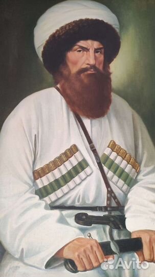 Картина маслом портрет Имама Шамиля