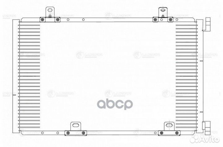 Радиатор кондиционера (конденсер) luzar Niva (02)