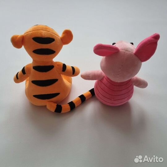 Мягкая игрушка тигренок и поросёнок