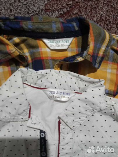 Рубашки на мальчика 4 шт
