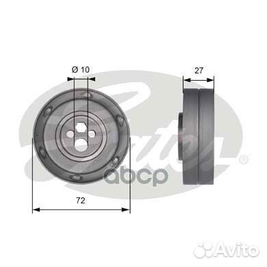 Ролик ремня грм audi 80/100/A6 2.6/2.8 90-97 T4