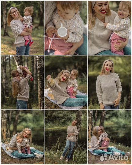 Семейная фотосессия в студии, домашняя фотосессия