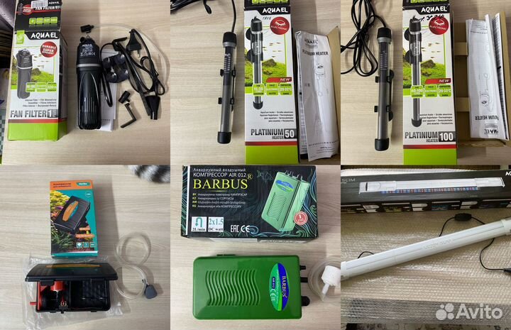 Компрессоры, нагреватели для аквариума
