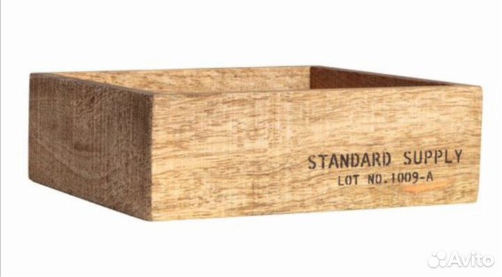 Ящик дерево mango H&M