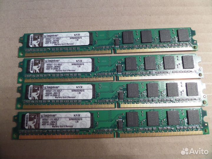 Оперативная память Kingston DDR2 1Gb 800Mhz