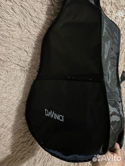 Акустическая гитара с чехлом.Новая