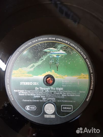 Def Leppard /ON through THE night /1980 vertigo /g