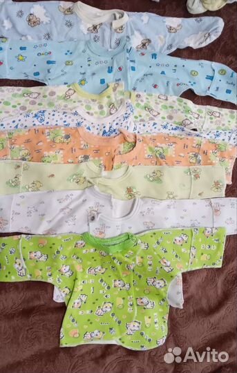Вещи детские 0-4месяцев