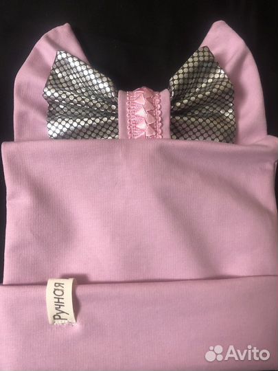 Шапка бант для девочек