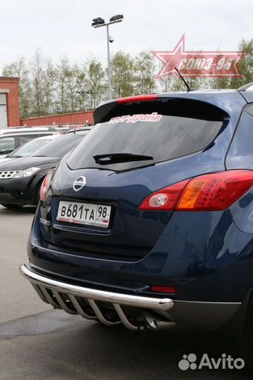 Защита заднего бампера Nissan Murano Z51