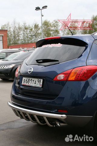 Защита заднего бампера Nissan Murano Z51