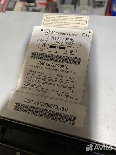 Монитор на Mercedes-benz W209 рестайлинг