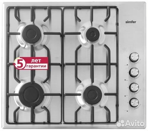 Новая газовая варочная панель Simfer H60Q40M471