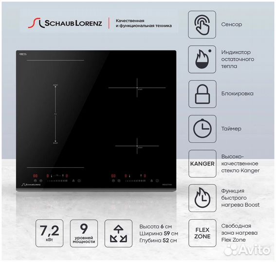 Индукционная варочная панель schaub lorenz