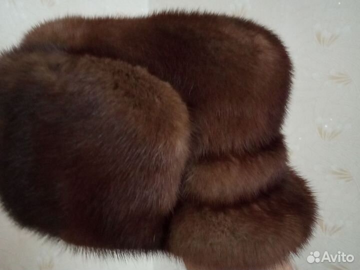 Норковая шапка мужская