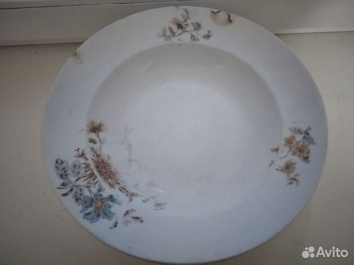 Тарелки фарфор М.С. Кузнецова герб. Антиквариат