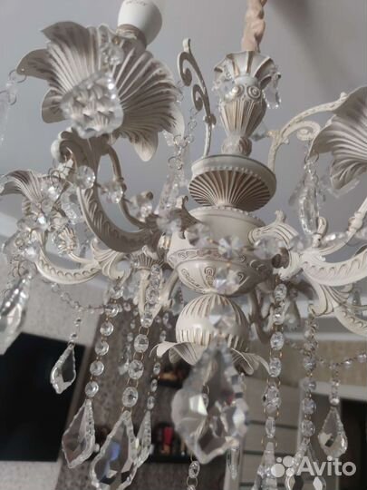 Люстра потолочная хрустальная