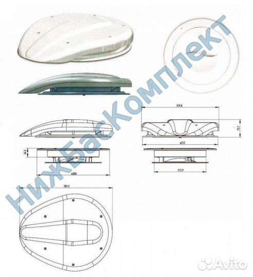Вытяжка вентиляционная в микроавтобус (фву)