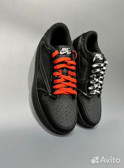 Кроссовки Travis Scott X Air Jordan 1 Low Black Ph
