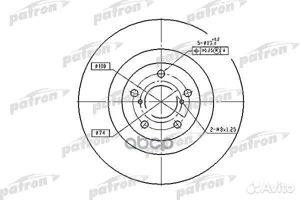 Диск тормозной передн subaru: forester 01-02, F