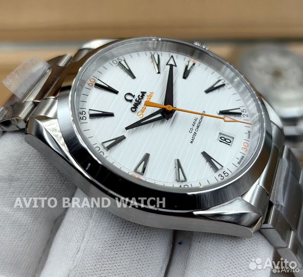 Часы Omega Seamaster Aqua Terra 150m 41 мм white