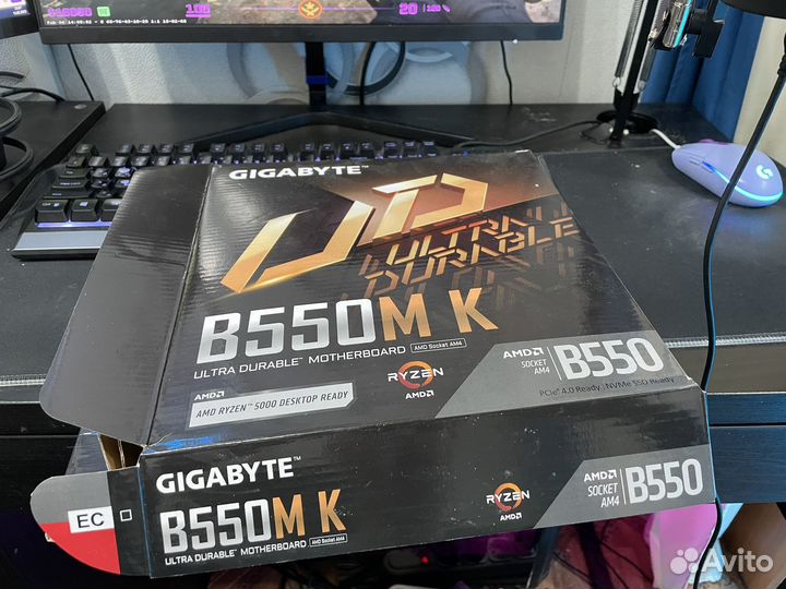 Связка мать и проц gigabyte b550m k + ryzen 5 5600