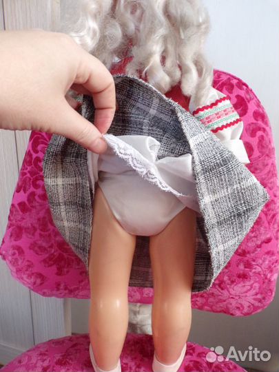 Кукла СССР 60 см в белорусском костюме