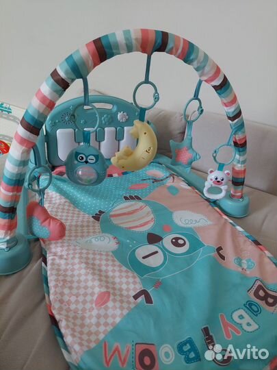 Развивающий коврик baby go музыкальный