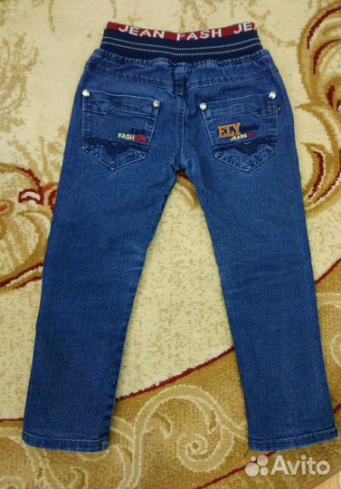 Джинсы на флисе