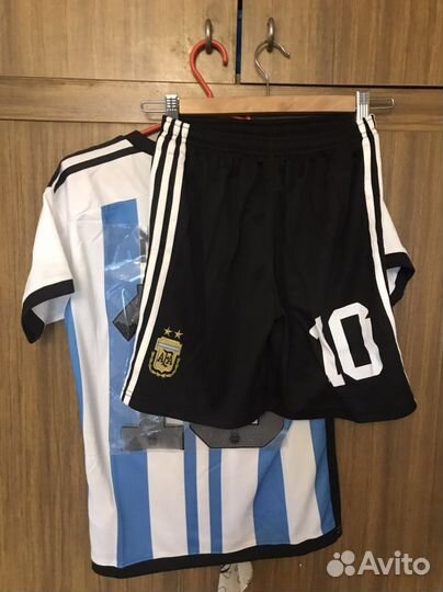 Футбольная форма сб.Аргентины Messi10 c гетрами