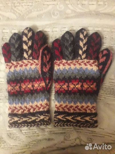 Перчатки шерстяные