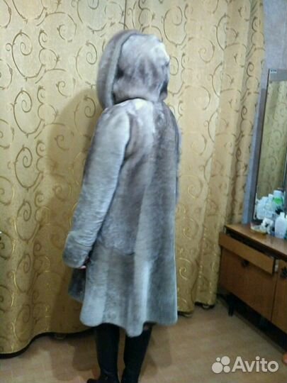 Шуба мутон-норка