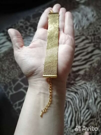 Браслет из японского бисера с покрытием 24 К