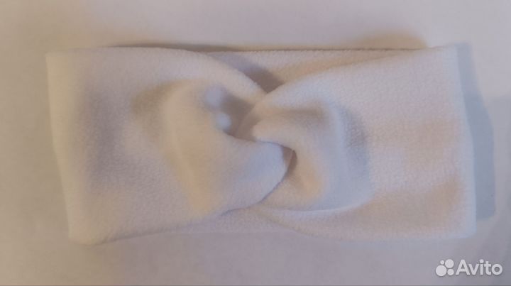 Флисовая повязка на голову ручной работы