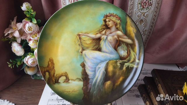 Тарелка Четыре древних элемента: Вода 1984 Фарфор