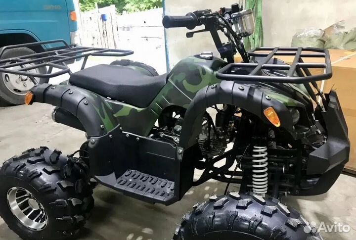 Детский квадроцикл Grizzly 125сс зеленый