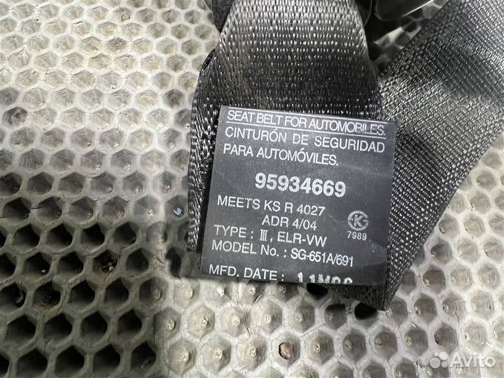 Ремень безопасности Chevrolet Captiva C140 2011-2