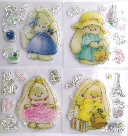 Штампы силиконовые для скрапбукинга