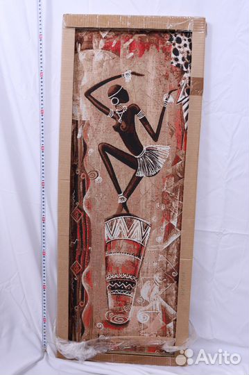 Гобелен 27см на 87 см. Африканские женьщины