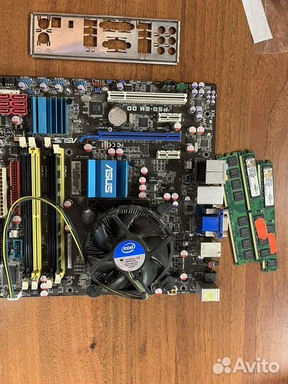 Материнская плата 775 с процессором