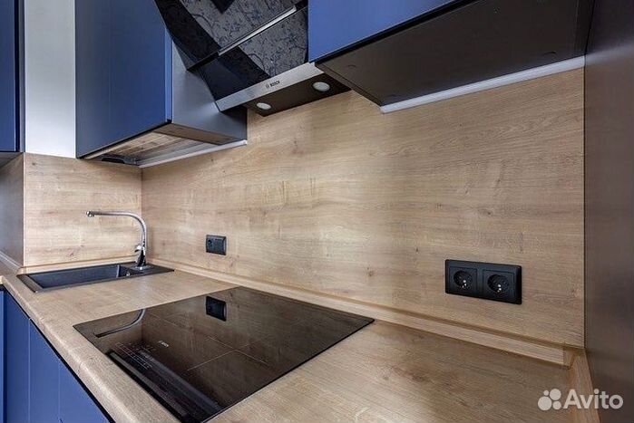 Прямой кухонный гарнитур современный