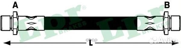 Шланг тормозной subaru impreza 92-00/legacy 89