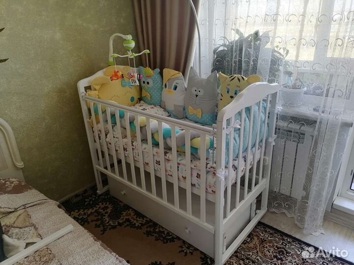 Бортики в детскую кроватку